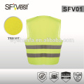 EN ISO 20471 CLASS 2 reflective safety vest ,100% polyester tricot with high visibility reflective tape